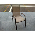 Chaise d&#39;appoint empilable confortable en acier Shinygarden